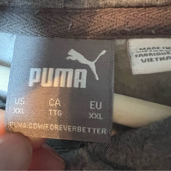 PUMA Mens Modern Basics Hoodie Size XXL Grey Heather Sweatshirt Pullover Workout - Picture 4 of 5